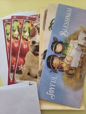 9 Assorted Holiday Greeting Cardsand Envelopes